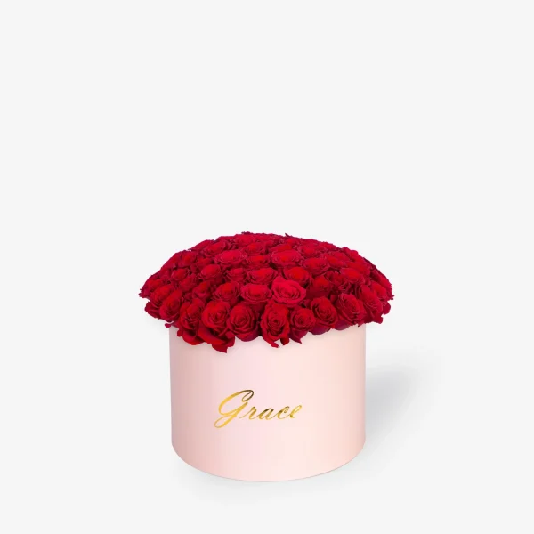 Bouquet Red | pink flower box