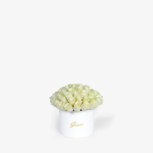 Bouquet White | white flower box