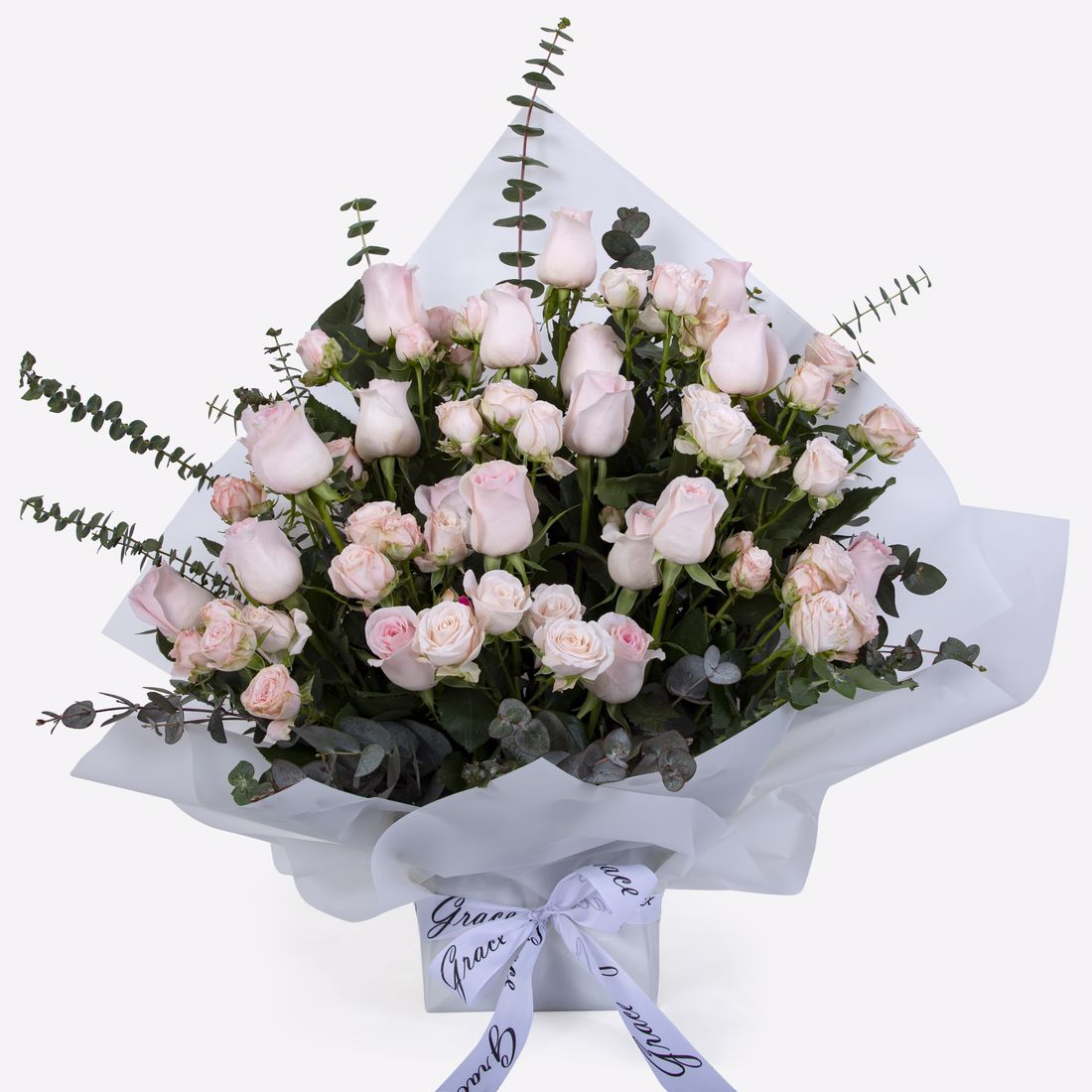 Bouquet of Pink Roses by Grace