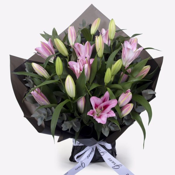 Lily Pink Flower Bouquet